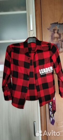 Рубашка в клетку детская