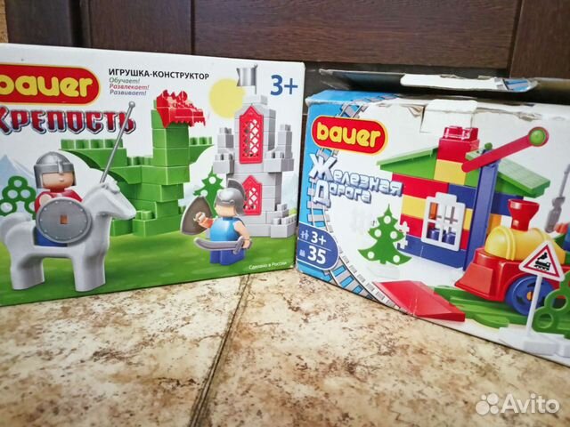 Конструктор bauer крепость, железная дорога