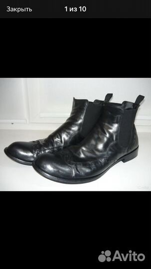 Ботинки,челси,Doucal’s,Италия,44 на 43р