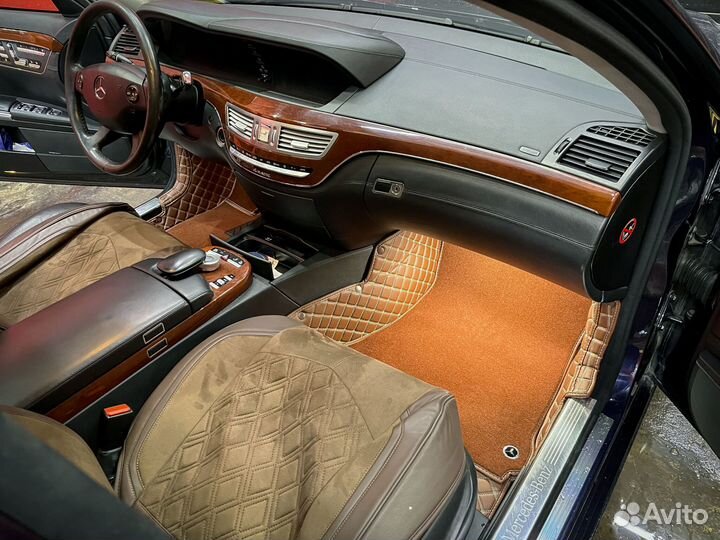 Коврики из экокожи для Mercedes-Benz S-Class long W221