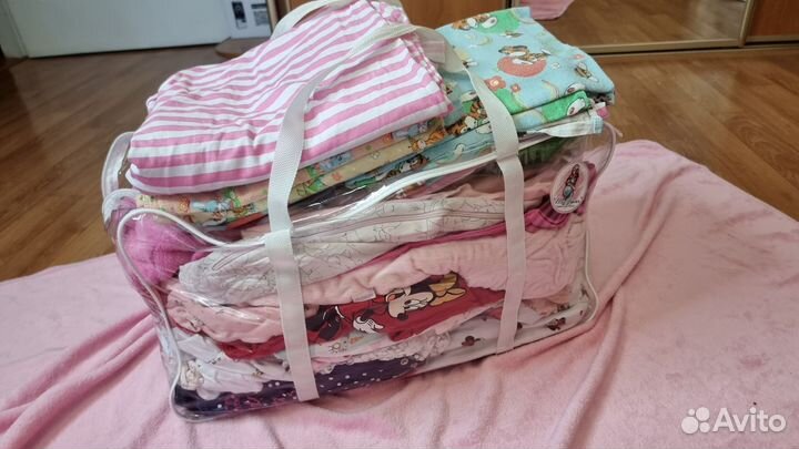 Огромная сумка вещей для новорожденного 50-62 р