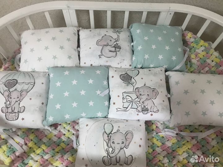 Бортики в детскую кроватку