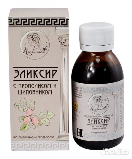 Эликсир на пчелином подморе Пчелатея с прополисом