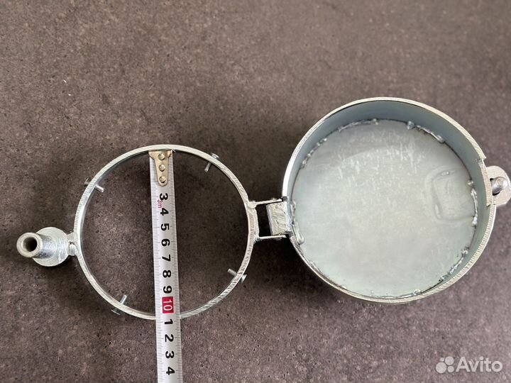 Замок бака сплошной гальваника диаметр 80