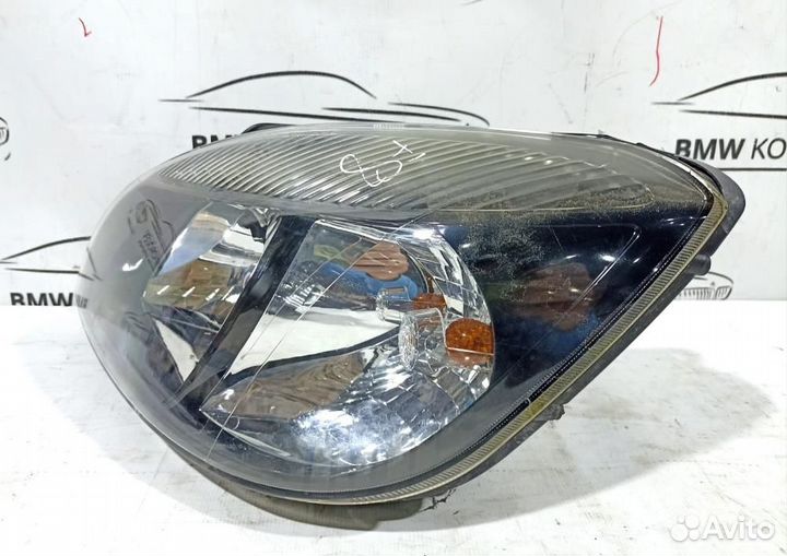 Фара левая (тёмный отражатель) Kia Rio