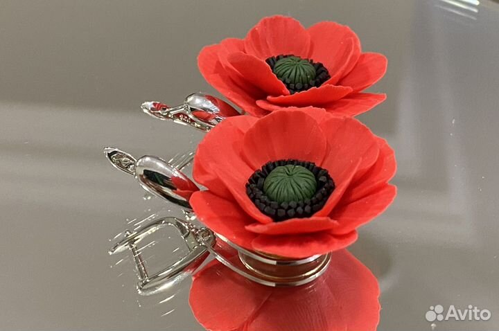 Серьги маки