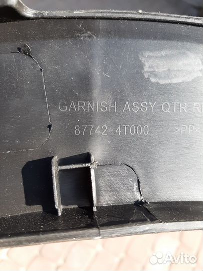 Расширитель крыла задний правый Kia Sportage 2010