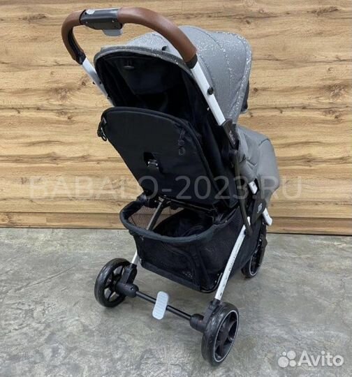 Коляска babalo future 2022 серый снег (белая рама)