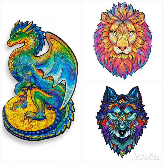 Unidragon деревянные пазлы