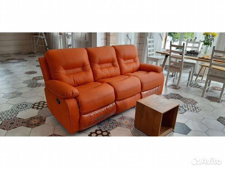 Диван Портленд эк 3-х местный с 2-мя реклайнерами