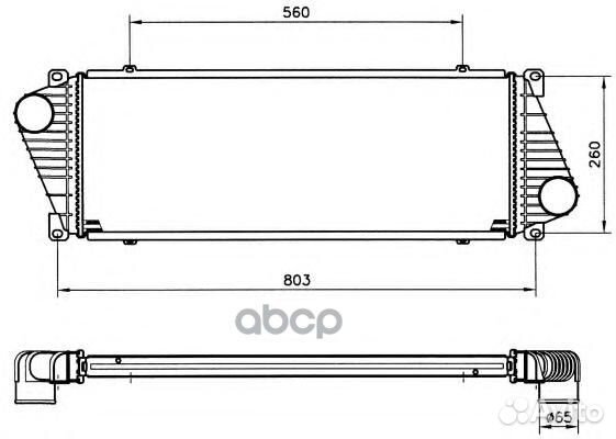 NRF 30830 интеркулер MB Sprinter 2.1CDi-2.9D