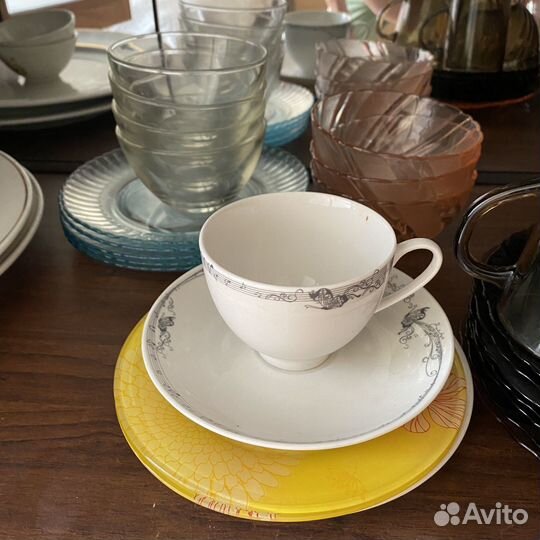 Посуда СССР хрусталь, обычная, фигурки