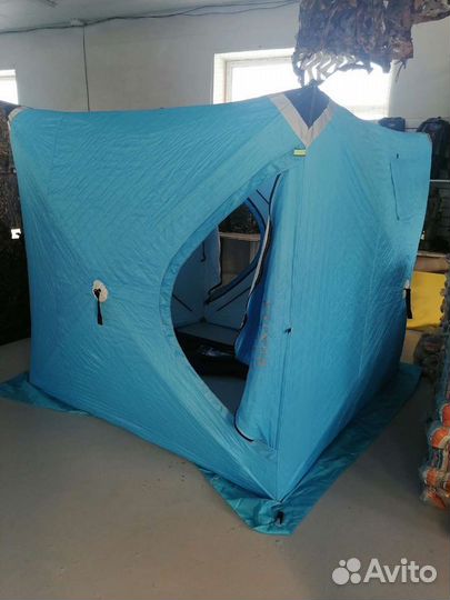 Палатка куб для зимней рыбалки утеплённая 2*2 *2,1