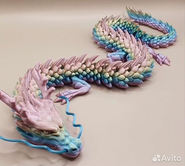 Дракон с усами большой 60см