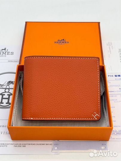 Портмоне кошелёк мужской кожаный Hermes