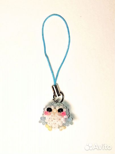 Брелки пингвины из бисера