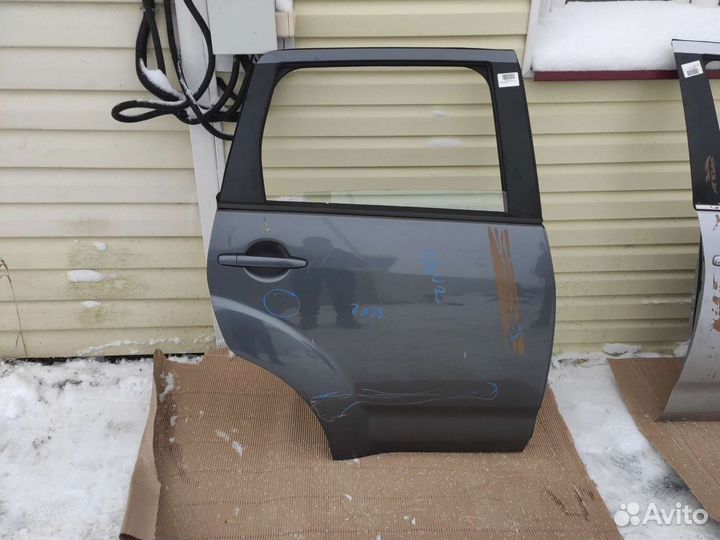 Дверь задняя правая пежо 4007 темно серая