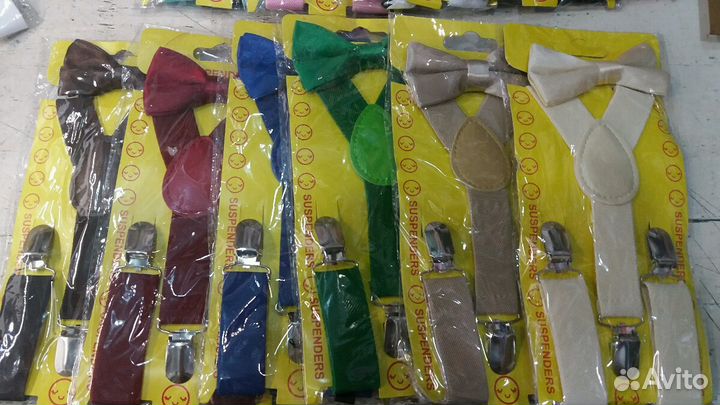 Детские подтяжки и бабочка