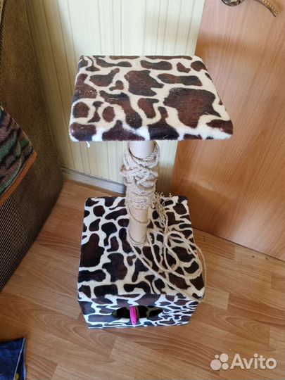 Когтеточка домик для кошки бу