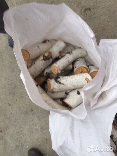 Дрова березовые в мешках