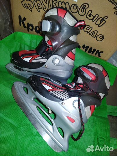 Коньки детские раздвижные 30-33