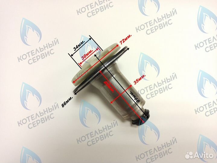 Втулка ротор насоса по час. стрелке аналог Wilo