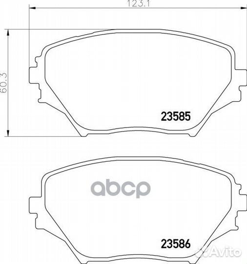 Колодки тормозные дисковые перед (PF-1447)