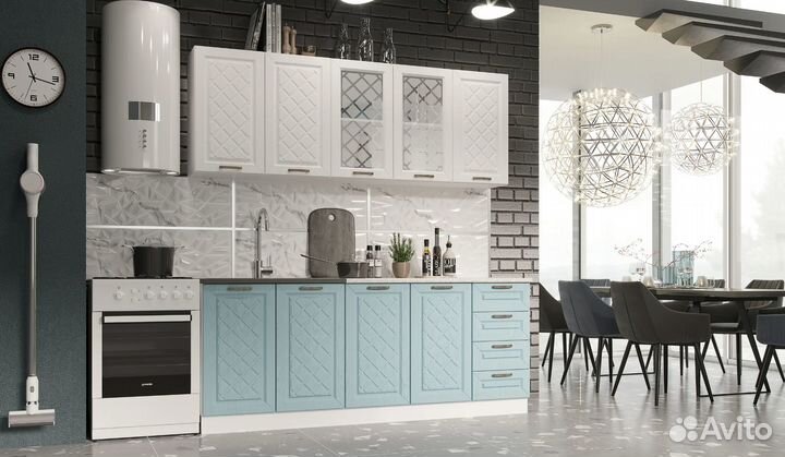 Кухня белая в наличии 2м