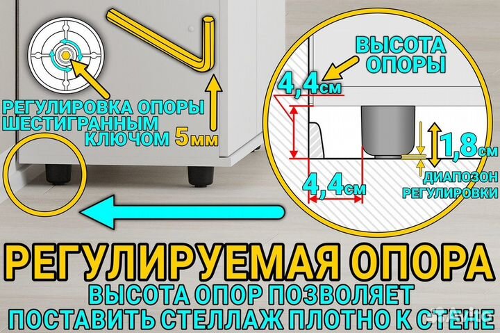 Подставка / тумба белая