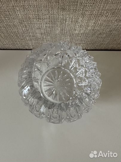 Хрустальная ваза шар