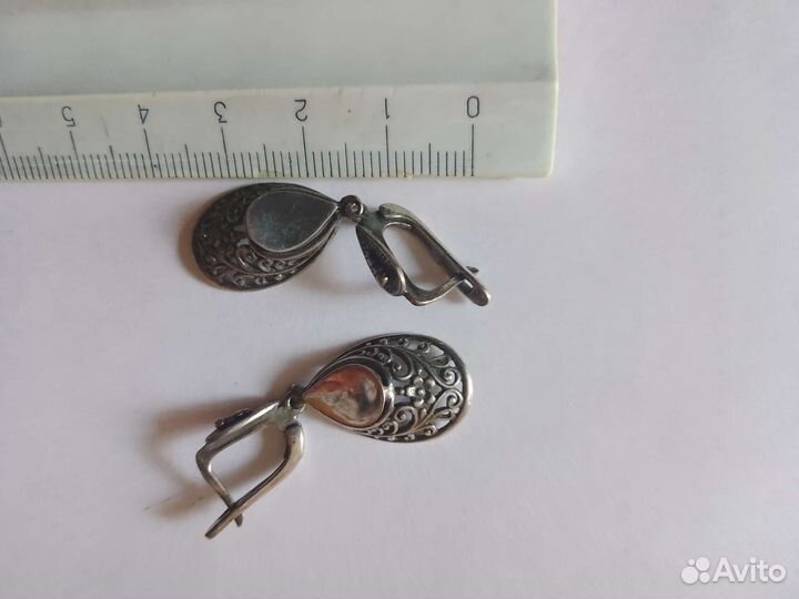 Серебрянные серьги СССР