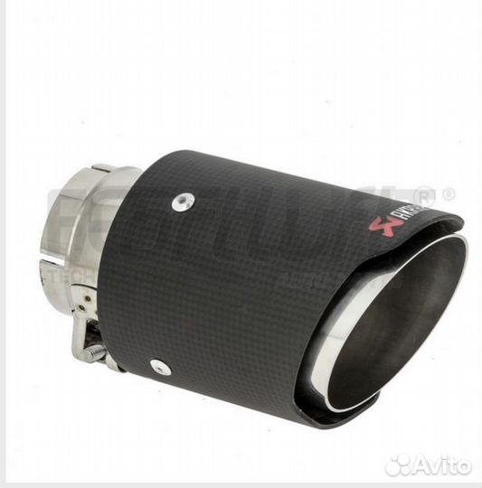 Карбоновая насадка на глушитель в стиле Acrapovic