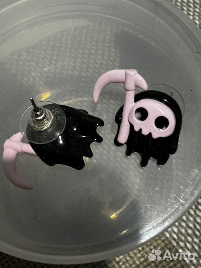 Серьги бижутерия готический стиль