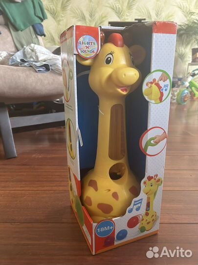 Каталка-жираф с шарами Kiddieland