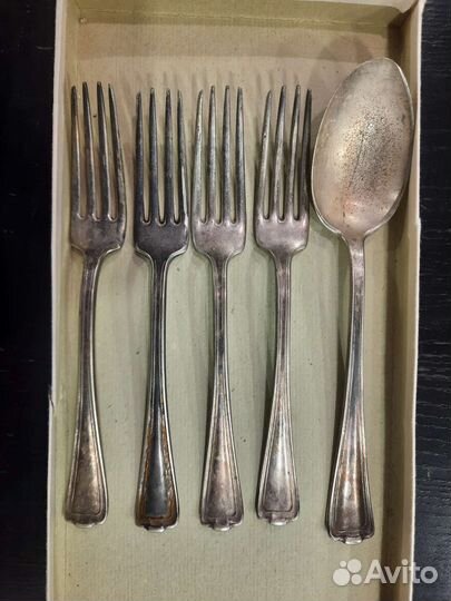 Ножницы, ложки серебро