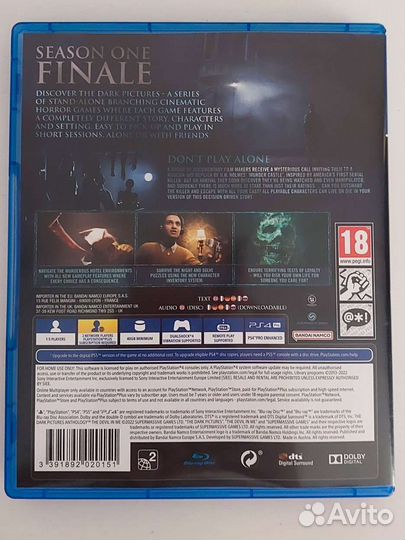 Игры для приставок PS4.The devil in me