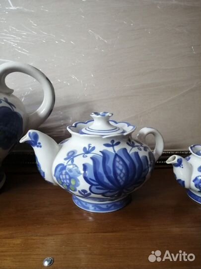 Чайники фаянс 3 штуки в наборе