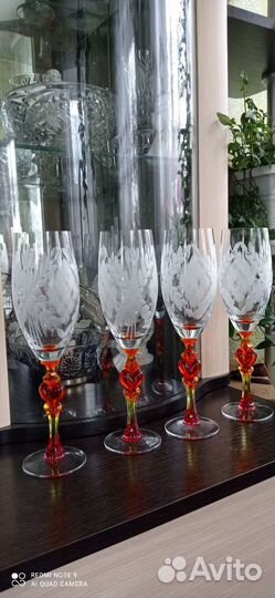 Гусь хрустальный фужеры СССР