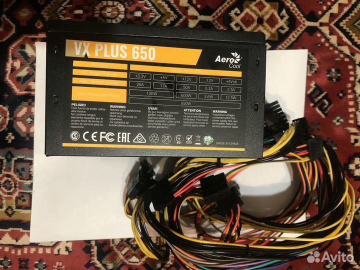 Блок питания 650W AeroCool VX Plus 650
