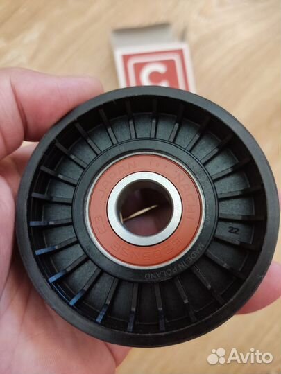 Ролик натяжной ремня генератора Solaris, i30, Rio