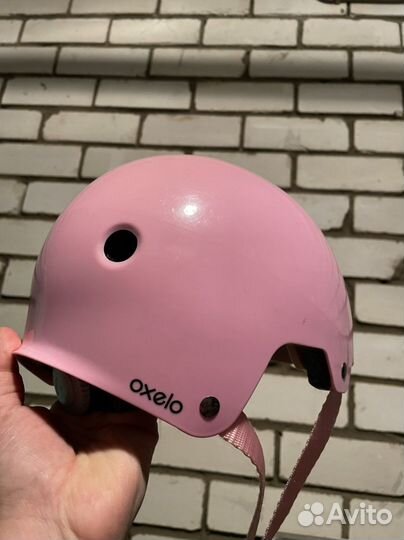 Шлем Oxelo 50-54см розовый для роликов