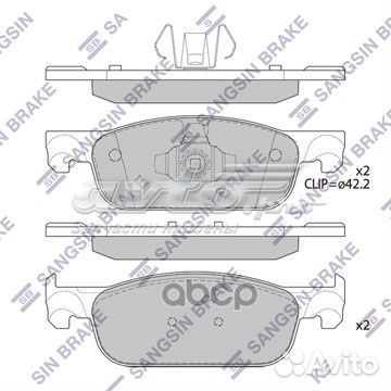 Колодки тормозные SP4054 Sangsin brake