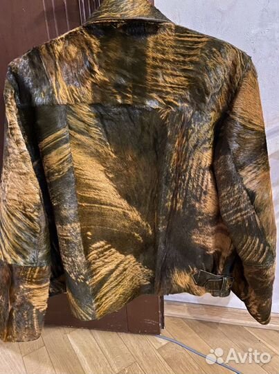 Мужская куртка-шуба из натуральной кожи