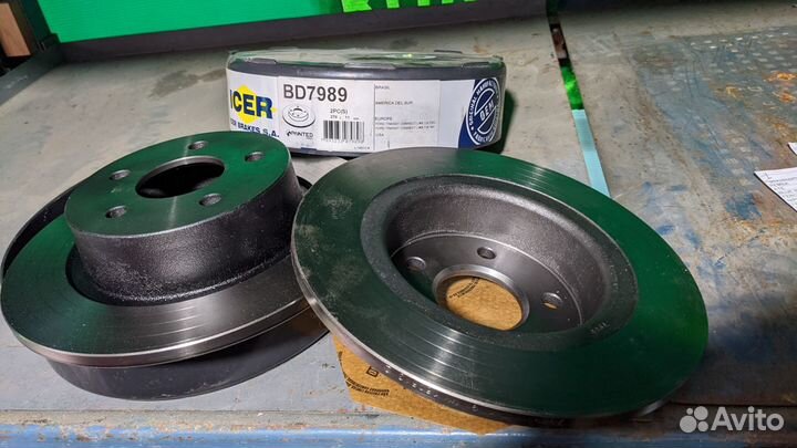 Тормозные диски задние 2 шт ford transit connect