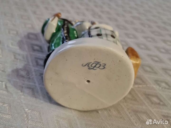 Фарфоровая статуэтка Лиса и бобёр, лфз