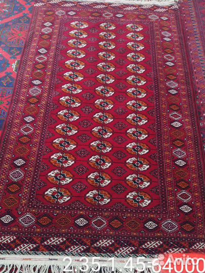 Туркменский шерстяной ковер ручной работы