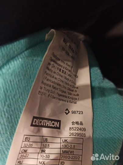 Роликовые коньки детские раздвижные размер 32 35