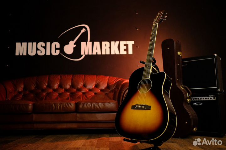 Электроакустическая гитара Stagg (Комплект)