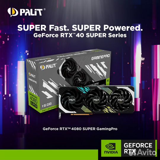 Новая Видеокарта Palit GeForce RTX 4080 Super -DNS