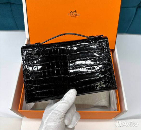 Сумка Hermes Kelly кода крокодила